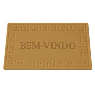 Imagem de Kit 02 Tapete Antiderrapante Capacho Welcome 38 cm X 58 cm Porta Entra