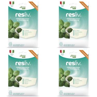Imagem de 4 Resliv Adesivo Odorizante Para Respiração - Amoveri Farma