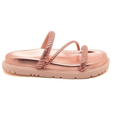 Imagem de Papete Giulia Domna Tratorada Strass, Ouro rosa, 36