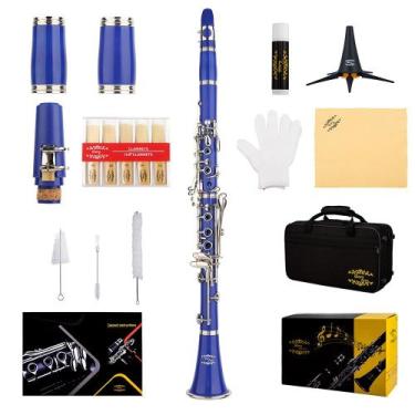 Imagem de Babador profissional de ebonite Clarinet Glory GLY-CLADBL com acessóri