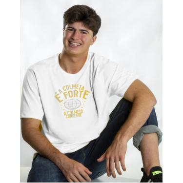 Imagem de Camiseta Algodão Branca Manga Curta Natan por  Aí Ícones