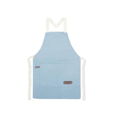 Imagem de Avental Azul Claro Algodao Confeitaria Padaria Doceria 1un