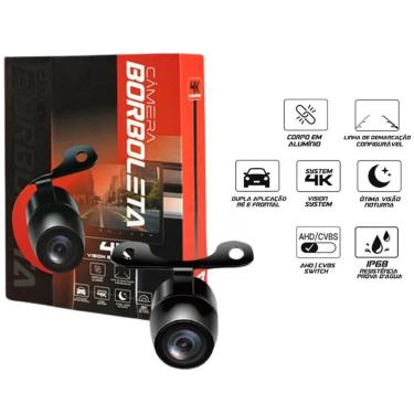 Imagem de Camera Ré Borboleta Full 4k HD Colorida Linha Dinamica 160o