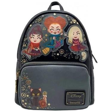 Imagem de Mochila Escolar Infantil Loungefly Disney Abracadabra para Crianças a Partir de 6 Anos, Preta