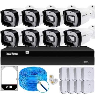 Imagem de Kit 8 Câmeras IP Vipc 1230B Intelbras NVD 1408P HD 2TB