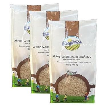 Imagem de Kit 3X: Arroz Parboilizado Orgânico Biorgânica 1kg