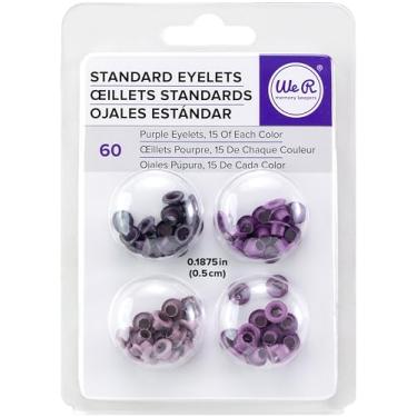 Imagem de Ilhós Padrão Tons de Roxo Para Ferramenta Crop-A-Dile We R - 60 Peças