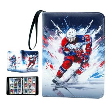 Imagem de Fichário de cartas colecionáveis Coosebaery Hockey Card 900 Cards