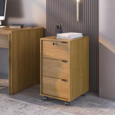 Imagem de Gaveteiro 3 Gavetas Maine Espresso Móveis