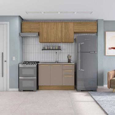 Imagem de Cozinha Compacta 4 Peças com Balcão e Armários Botanic - Kappesberg