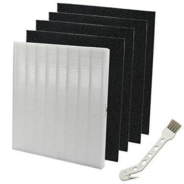 Imagem de BestParts Filtros de substituição para purificador de ar Coway Airmega AP1512HH AP-1512HH 3304899, 1 filtro HEPA e 4 pré-filtros de carvão ativado