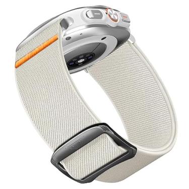 Imagem de Compatível com pulseira Wahoo ELEMNT Rival Lamshaw de liberação rápida, alças de substituição de nylon ajustáveis e elásticas compatíveis com smartwatch Wahoo ELEMNT Rival (branca, pulseira de tamanho