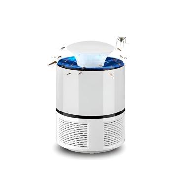 Imagem de Armadilha LED UV para Mosquitos, Lâmpada Elétrica Repelente de Insetos, 19x13cm, 5W, Silenciosa 35dB, com Cabo USB, Luz Roxa 360-400nm, Alcance 40m