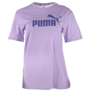Imagem de PUMA Womens Boyfriend Logo Tee Shirt (Light Lavender-Hazy, X-Small)