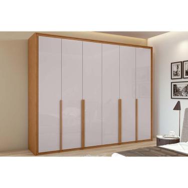 Imagem de Guarda Roupa 6 Portas E 6 Gavetas Imperatore Amêndoa-off White - Lopas