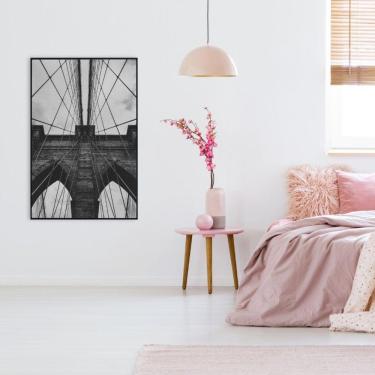 Imagem de Quadro Ponte Do Brooklyn Preto E Branco 40x60 Cm