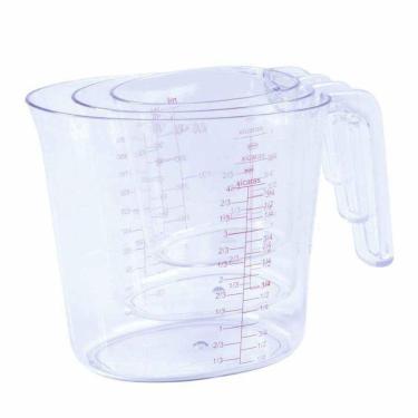 Imagem de Conjunto De Jarras Graduadas Transparente Mor R.8725 C/3