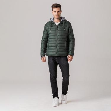 Imagem de Jaqueta Puffer com capuz de moletom Masculina Endless Rock e Soda-Masculino