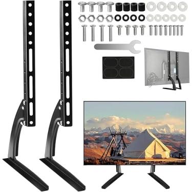 Imagem de Preto, Suporte Universal para TV de Mesa, 26-37" VESA, Aço, Fixado, Compatível com Televisão