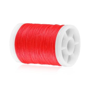 Imagem de Eldraqth Corda de arco para tiro com arco para servir 131 jardas/120 m corda de laço de nylon recurvo para arco composto arco de tiro com arco acessórios de manutenção instalador