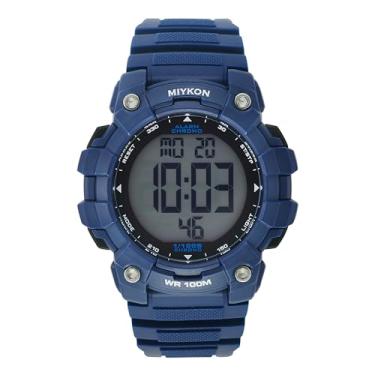 Imagem de Miykon Relógios militares masculinos – Relógio tático com tela grande construído com resina à prova de choque, relógio esportivo digital à prova d'água 100 m – superiluminador, cronômetro, alarme