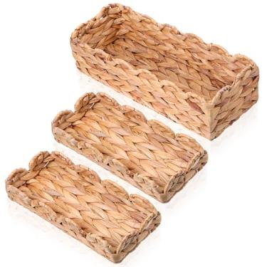 Imagem de 3 cestas de papel higiênico longas e estreitas cestas de banheiro na parte de trás do vaso sanitário, vaso sanitário, cestas superiores para banheiros, bandeja de armazenamento de papel, suporte