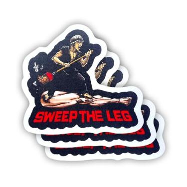 Imagem de (3 peças) Adesivo Sweep The Leg com frases motivacionais sarcásticas, citação humorística, decalque de vinil para Kindle, laptop, garrafa de água, capacete rígido de telefone, adesivo de citação de
