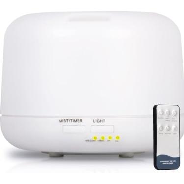 Imagem de Umidificador de Ar AVIBES Difusor e Aromatizador Ultrassônico com LED 7 Cores e Purificador de Ambiente Portátil 300ml