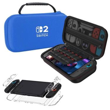 Imagem de Kit Bag Com Alça + Capa Acrílico Para Novo Nintendo Switch 2