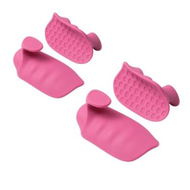 Imagem de Luva para Musculação Grip Protetor de Pegada Antiderrapante Halteres e Barras(2 Pares Rosa)