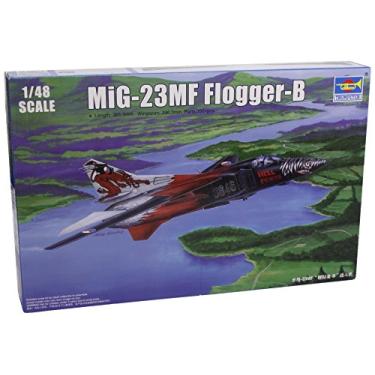 Imagem de Trumpeter Mig-23MF Flogger-B Russian Fighter Airplane Model Building Kit, Scale 1/48