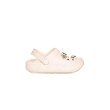 Imagem de Sandália Babuche Molekinha Botons Creme, 29/30