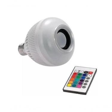 Imagem de Kit 2 Lâmpada Musical Luz Led Bluetooth Som Controle