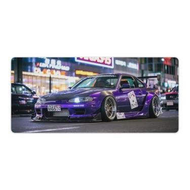 Imagem de HouLaiZhe Cool JDM Modificado Sports Car S15 Gaming Mouse Pads JDM Car Desk Pads Grandes Mousepads para Desktop Keyboard Computer Mat40 x 90 cm