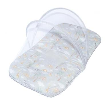 Imagem de Berço Portátil Ninho redutor Com Mosquiteiro Preço De Atacado, enxoval, bebê(safari cinza)