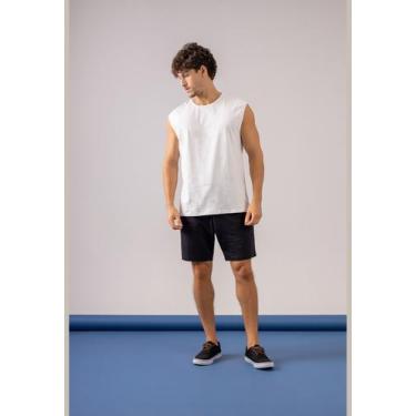 Imagem de Camiseta Regata Masculina Just Basic, Branco, G