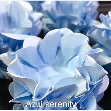 Imagem de Forminhas para Doces Finos - Kit 40/120 Formas Flor Decorativas | Ideal para Casamentos, Festas e Cupcakes (Style - Azul Serenite,40)