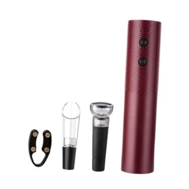 Imagem de Generic Abridor de Vinho Elétrico, Rolhas a Vácuo, Utensílios de Cozinha, Saca-rolhas Portátil de Luxo, Abridor de Garrafas de Vinho para Casamentos e Festas, Vermelho