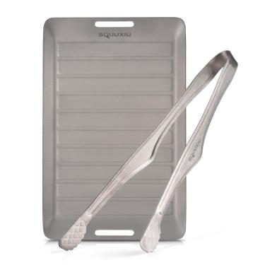 Imagem de Conjunto de Panela Churrasco e Pinças para Ti Camping Utensílios Cozinha Portáteis Superfície Antiaderente Leve Compacto
