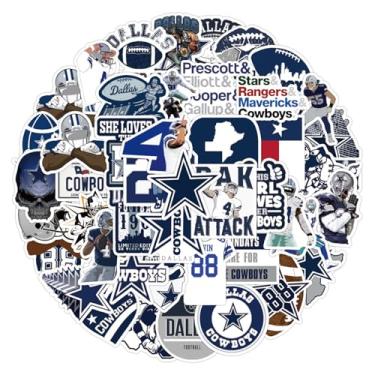 Imagem de Adesivos de vinil à prova d'água de futebol americano, 52 peças, para fãs de futebol, garrafas de água, laptop, snowboard, scrapbook, decoração de bagagem, adesivos DIY - 09