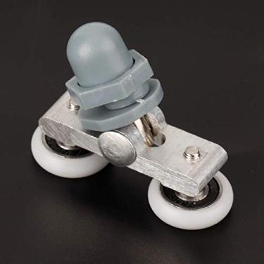 Imagem de Eujgoov Rolos de Porta Deslizante de 4 Unidades, Rodas de Liga de Alumínio ABS, Rodas de Pista Deslizantes Silenciosas e Suaves para Porta de Janela de Banheiro de Vidro, de Mecanismo Silencioso