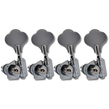 Imagem de Kit 4 Tarraxa Baixo Jazz Bass Standart Cromo Em L Sup Mhb01