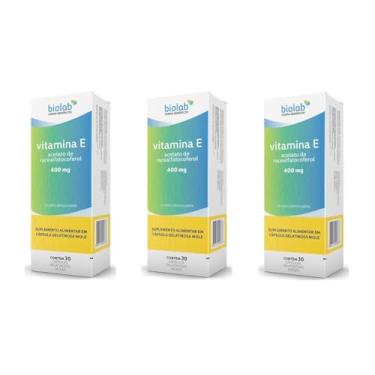 Imagem de Kit 3 Vitamina E 400mg com 30 Comprimidos