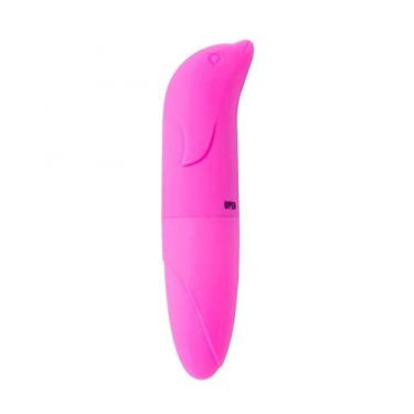 Imagem de Vibrador Golfinho Ponto G Aveludado Portátil Leve na Bolsa (Pink)