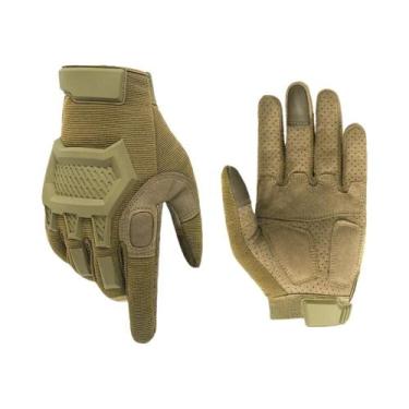 Imagem de Luvas Táticas De Dedo Inteiro Com Tela Sensível Ao Toque Para Motocicl
