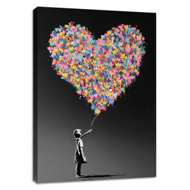 Imagem de Juepilory Decoração de parede abstrata arte de parede abstrata arte de parede abstrata decoração de parede pinturas de parede abstratas para sala de estar quarto 30,5 x 40,6 cm