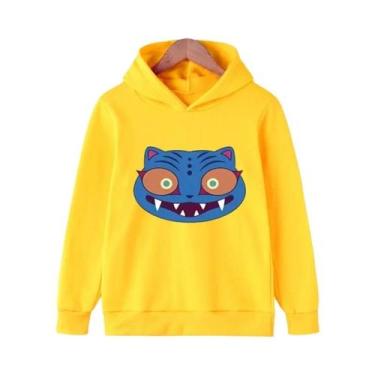 Imagem de Moletom Infantil Com Capuz De Tigre Derpy, Pulôver De Fleece Para Meni