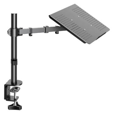 Imagem de BEGWVDJTP Suporte para laptop, monitor LCD de mesa com duas finalidades, levantando e girando para computador