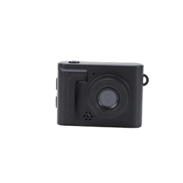 Imagem de Dpofirs Mini Câmera Digital Com Chaveiro, Gravador de Vídeo Pequeno 1080P Com Tela de 1,54 Polegadas, Câmera Minúscula Vintage Portátil para Gravação de Viagens, Festa de Aniversário (Preta)