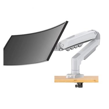 Imagem de BEGWVDJTP F80 2-9 kg Popular 43.2 cm 76.2 cm Suporte para computador Suporte de computador mola a gás clipe de braço longo orifício de ilhós rotação 360